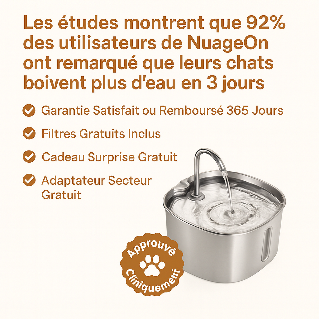 NUAGEON™ - Fontaine à Eau en Acier Inoxydable