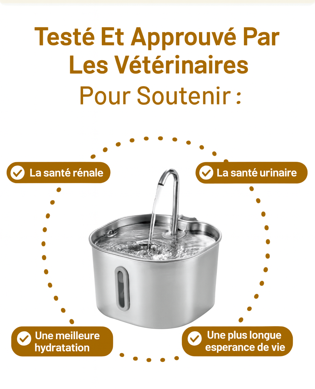 NUAGEON™ - Fontaine à Eau en Acier Inoxydable