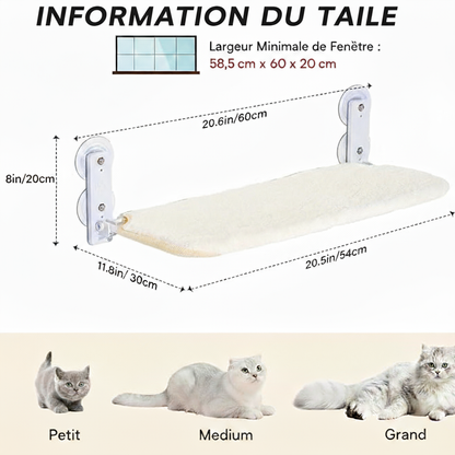 Perchoir de fenêtre pour chat