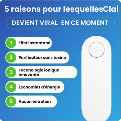 Clairu™ Purificateur d'Air Odeur Chat & Litière