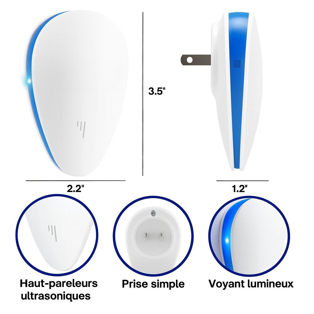Répulsif Anti-Nuisibles à Ultrasons