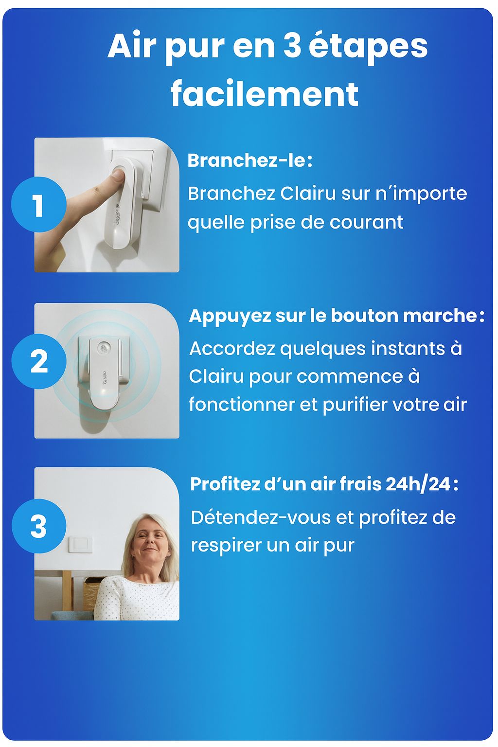 Clairu™ Purificateur d'Air Odeur Chat & Litière